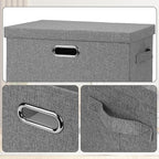 Graciadeco Large 17" 36 Quart Collapsible Stackable Storage Bins - Image 6