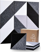 PebblingQ Felt Wall Tiles Bulletin Board, Modular Decorative Panels by PebblingQ