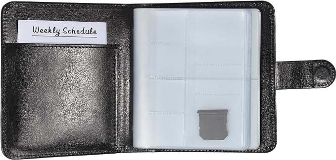 Wisdompro Business Card Book Organizer, Premium PU Leather Wallet Name Credit - Image 3