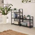 CAPHAUS 3 Tier Small Bookshelf, 24 Inch Width Free Standing Shelf, Bookcase - Image 2