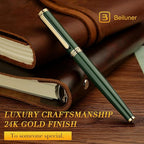 BEILUNER Racing Green Fountain Pen, Stunning Luxury Pens - Image 3