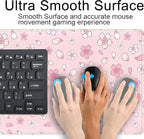 LuckyCow Pink Cherry Blossom Large Mouse Pad XXL 31.5''x15.7'', Pastel Anime - Image 5