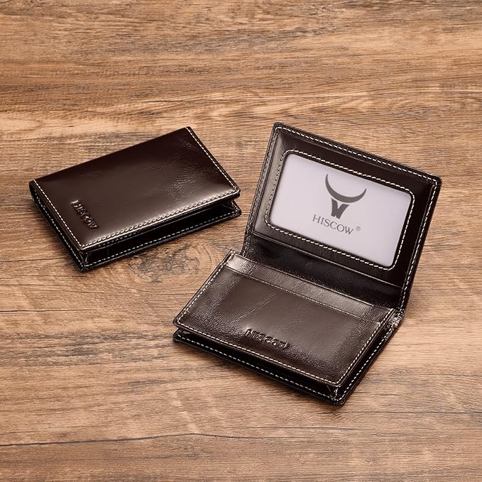 Leather Business Card Case Holder - Image 2