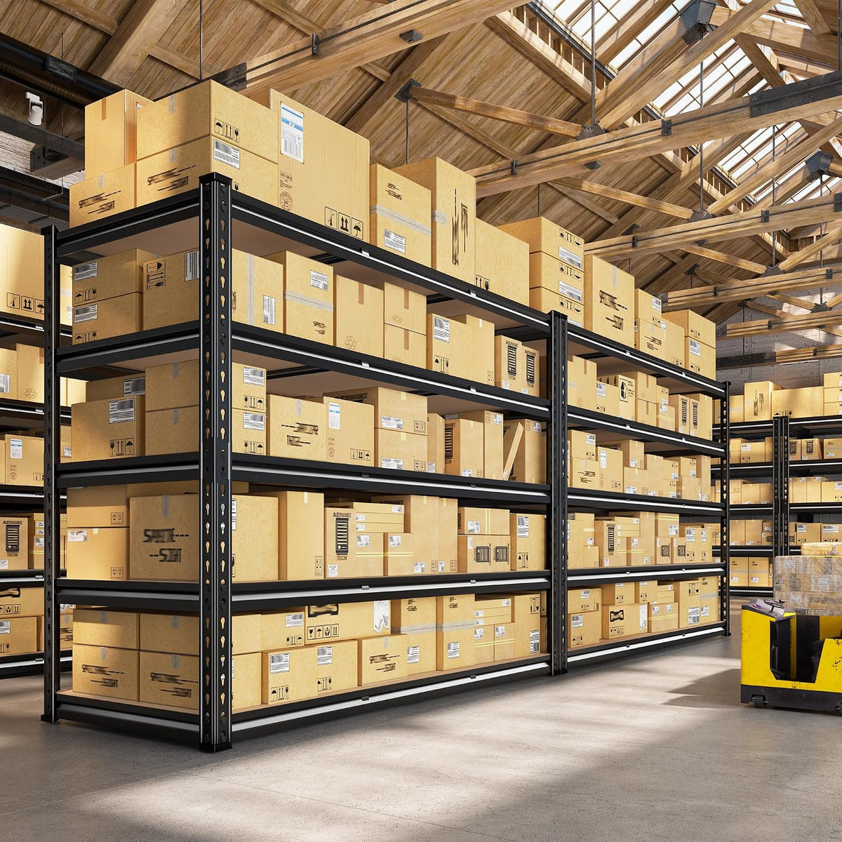 reibii 48" w garage shelving for warehouse, 3080lbs on a desk or shelf