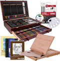 u.s. art supply 163-piece mega wood box artist, main product view
