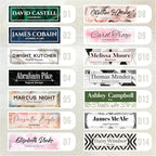 Personalized Acrylic Door Name Plate - Image 2