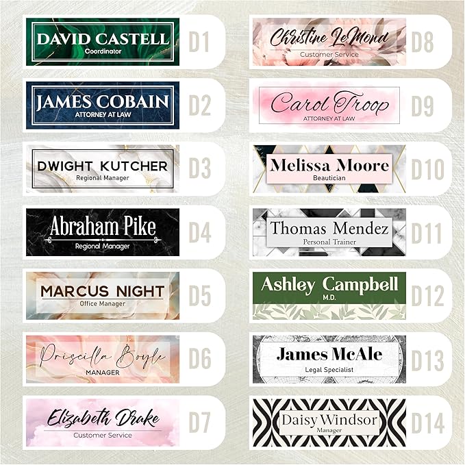Personalized Acrylic Door Name Plate - Image 2