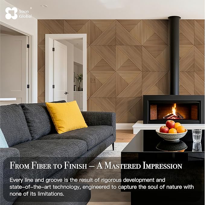 Soon Global Acoustical Wall Panels, 6-Piece 23.62 X 23.62 Inches Art Acoustic - Image 5