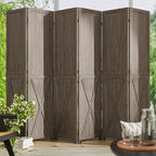 Cozy Castle Wood Room Divider, 6 Panels Folding Privacy Screen, 66.9'' Wall by CozyCastle