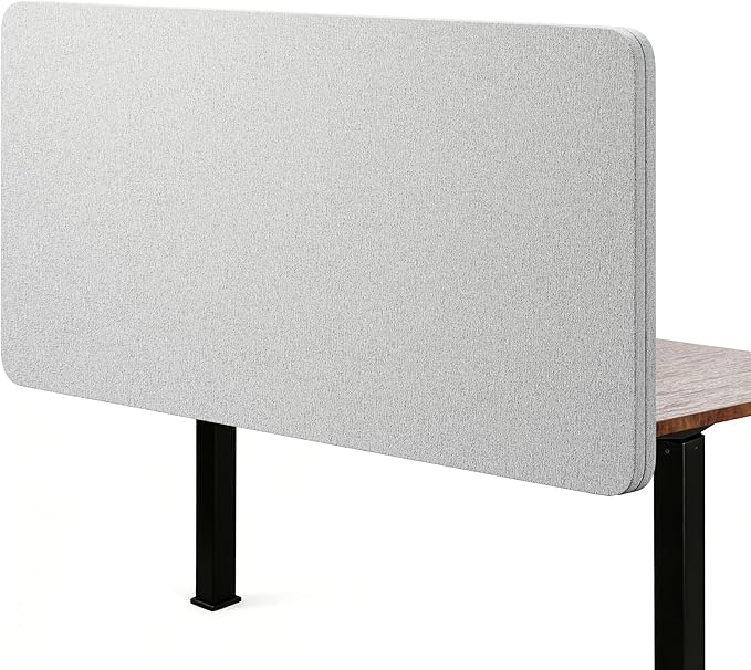 KERRAM Desk Privacy Panel 24 x 60 Inch, Sound Absorbing & Proof Desk Divider by Unknown