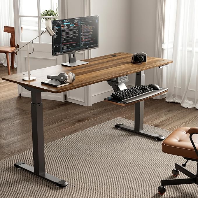 EUREKA ERGONOMIC Keyboard Tray Height Adjustable, Swivel Tilt Computer Keyboard - Image 9