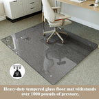 Koonmi Tempered Glass Chair Mat - Image 3