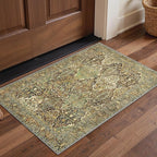 GENIMO Area Rug 2x3 Doormat, Machine Washable Low Pile Rugs, Small Retro by GENIMO