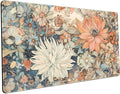 Retro Japanese Floral Mouse Pad Boho Desk Mat Aesthetic Flower Desk Matt by LuckyCow