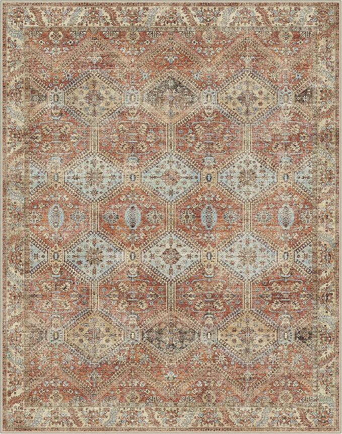 GENIMO 3x5 Area Rugs for Living Room, Machine Washable Non Slip Rugs, Low Pile - Image 4