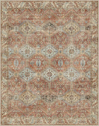GENIMO 9x12 Area Rugs for Living Room, Machine Washable Non Slip Rugs, Low Pile - Image 4