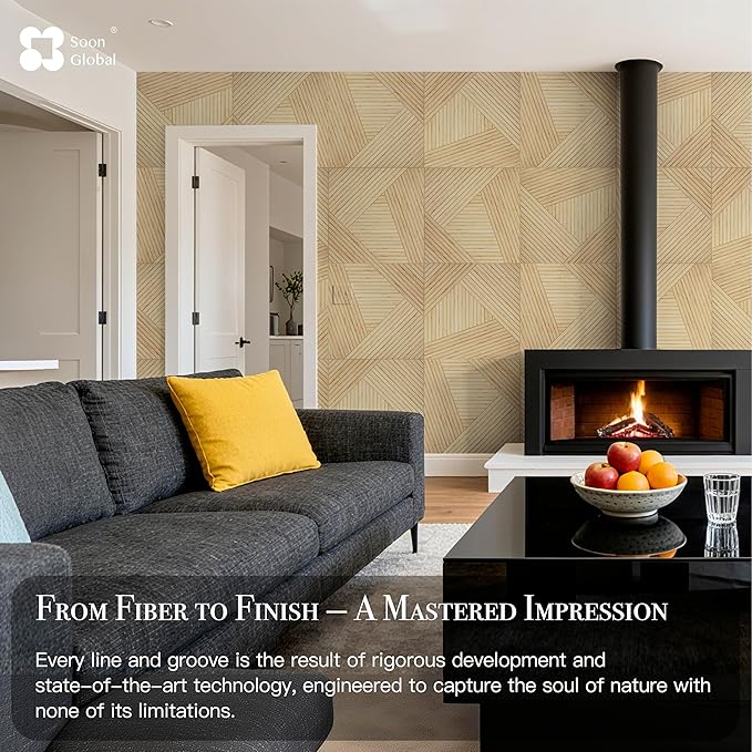 Soon Global Acoustical Wall Panels, 6-Piece 23.62 X 23.62 Inches Art Acoustic - Image 5