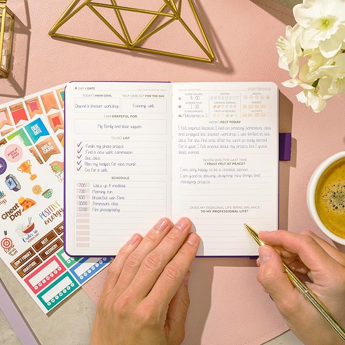 Clever Fox Self-Care Journal Pocket – Daily Reflection Notebook – Mental Health - Image 6