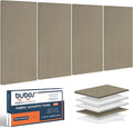 BUBOS 4 PCS Acoustic Panels, 23.6''x11.8'' Fabric Soundproof Wall Panels by BUBOS