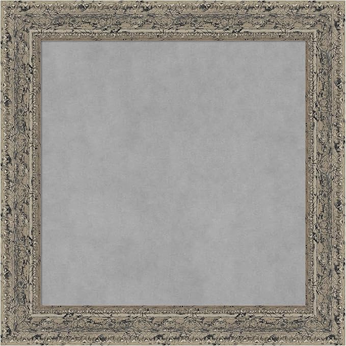 Amanti Art Silver Framed Magnetic Board 25x25 Medium Vision Board by AmantiArt