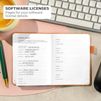 Clever Fox Password Book with alphabetical tabs. Internet Address Organizer - Image 6