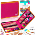 colour block watercolor pencil travel art set 34, main product view