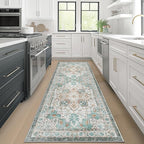 GENIMO 2x6 Runner Rugs for Hallway, Machine Washable Non Slip Vintage Rugs - Image 2