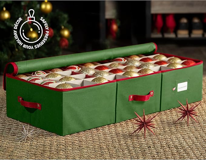 ZOBER Underbed Christmas Ornament Storage Box - Image 2