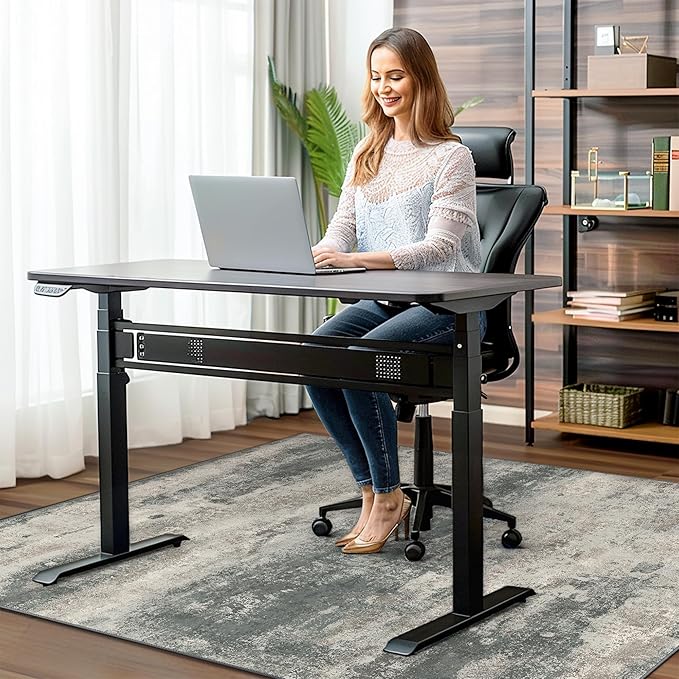 Office Chair Mat for Hardwood Tile Floor, Abstract 36"X 48" Desk Mats for - Image 2