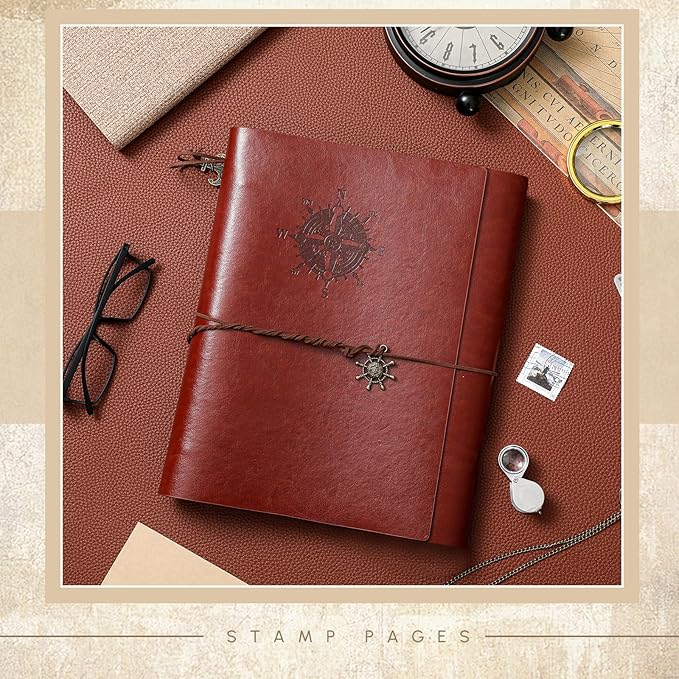 Lewtemi Stamp Collecting Albums Set Stamp Collection Book Include 20 Pages - Image 3