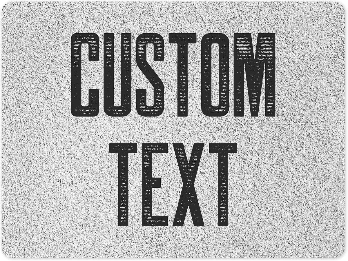 Custom Sign, Custom Street Sign, 11 Font Colors, 13 Font Styles, 4 Hole Options
