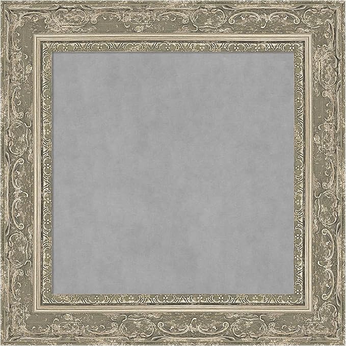 Amanti Art Silver Framed Magnetic Board 16x16 X-Small Vision Board by AmantiArt