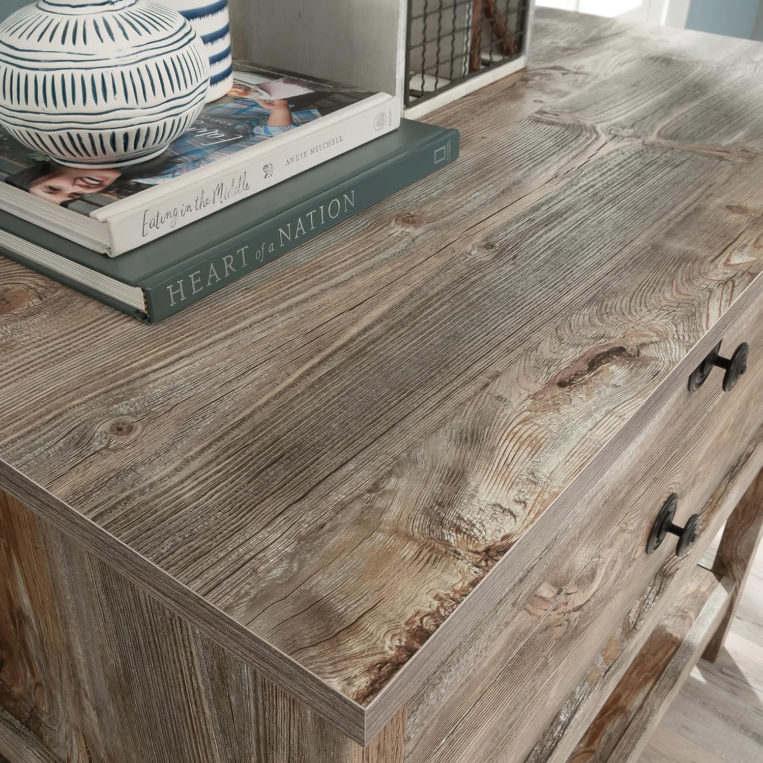 Sauder Granite Trace Lateral File, Rustic Cedar Finish