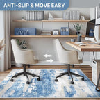 Office Chair Mat for Hardwood Tile Floor, Abstract 48"X 60" Desk Mats for - Image 4