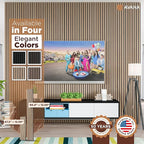 Avana Acoustic Wood Wall Panels – 94.4 X 12.6 Inch White Oak Acoustic Panels 2 - Image 7