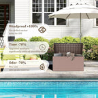 Yardgrace 80 Gallon Pro Resin Deck Box, Waterproof Outdoor Storage Bin - Image 3