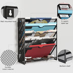 Lavatino 6-Tier Hanging File Organizer, Wall Mount File Holder - Image 5