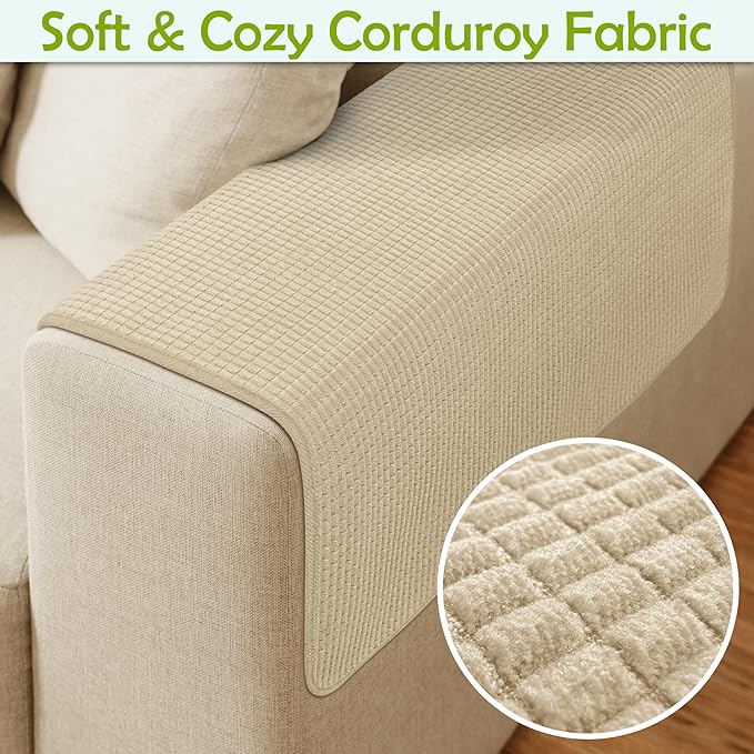 Couch Arm Covers, Waterproof Armrest Cover - Image 4