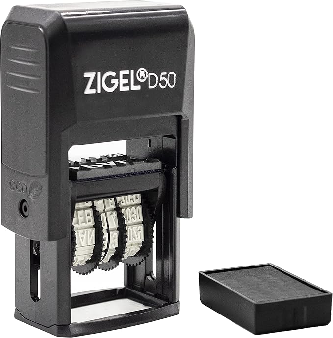ZIGEL D50 Date Stamp with Received - Image 3