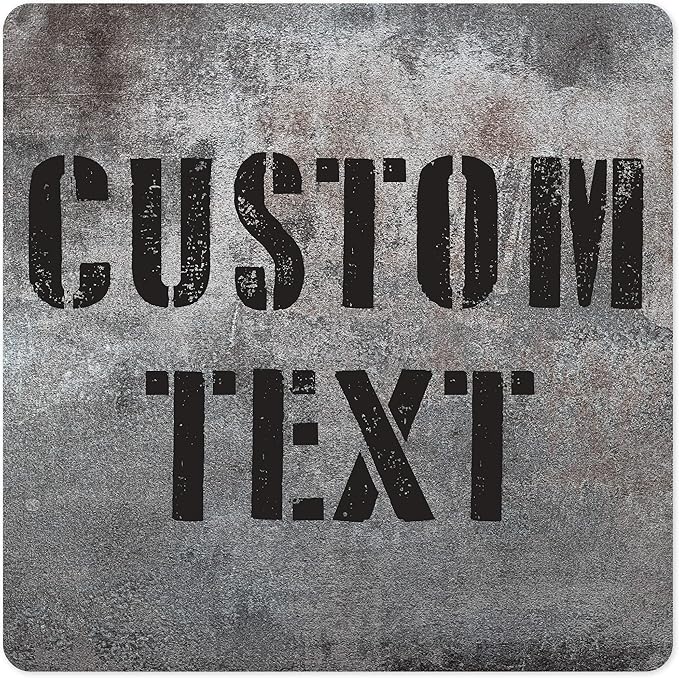 Custom Sign, Custom Street Sign, 11 Font Colors, 13 Font Styles, 4 Hole Options by MySignCenter