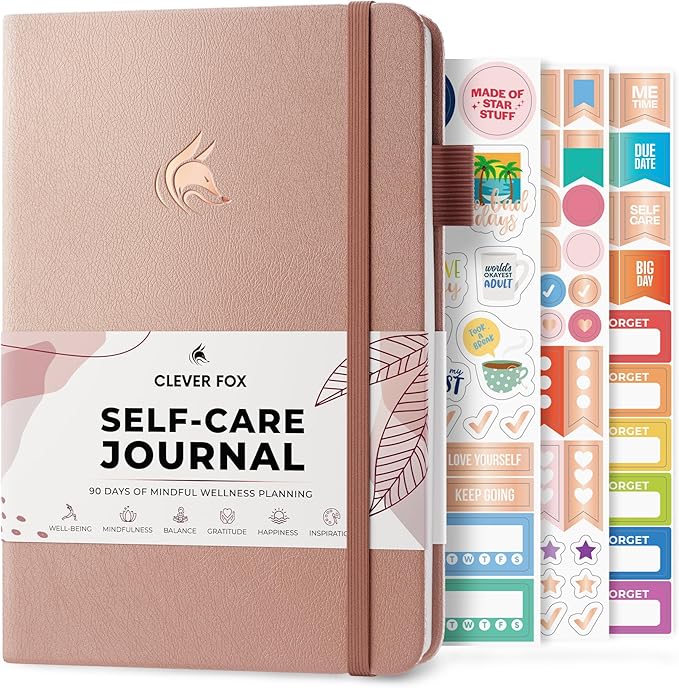 Clever Fox Self-Care Journal – Daily Reflection Notebook – Mental Health & by CleverFox
