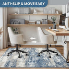 Office Chair Mat for Hardwood Tile Floor, Abstract 48"X 60" Desk Mats for - Image 4