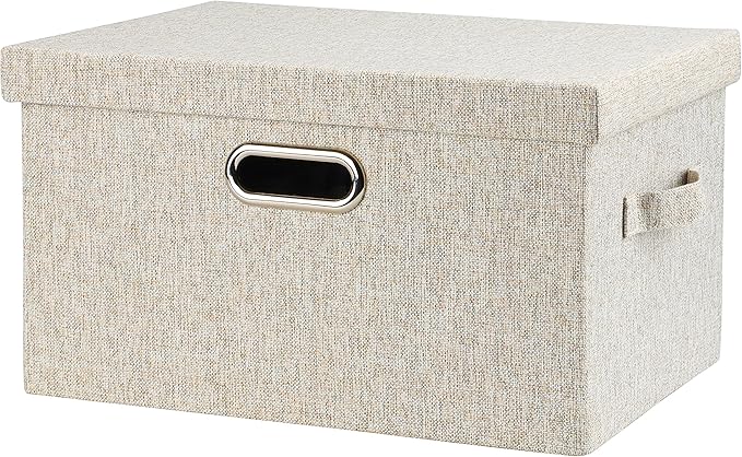 Graciadeco Medium 15" 21 Quart Collapsible Stackable Storage Bins by GraciadecoStorage