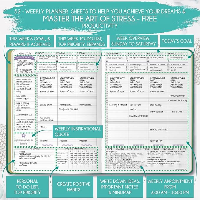 Law of Attraction Planner 2026 Deluxe - Image 3
