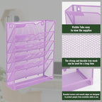 EASEPRES 6 Tier Mesh Hanging Wall File Organizer, Desk Vertical Mail Paper - Image 4