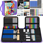 art supplies sketching kit, pro drawing pencils art, main product view