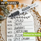 WOSWEL Dry Erase Markers Bulk, 144 Pack Black Chisel Tip Whiteboard Markers - Image 5