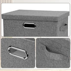 Graciadeco Medium 15" 21 Quart Collapsible Stackable Storage Bins - Image 6
