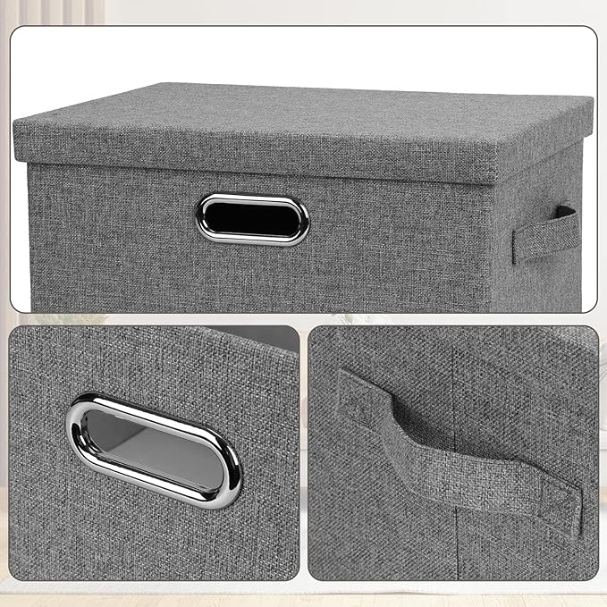 Graciadeco Medium 15" 21 Quart Collapsible Stackable Storage Bins - Image 6