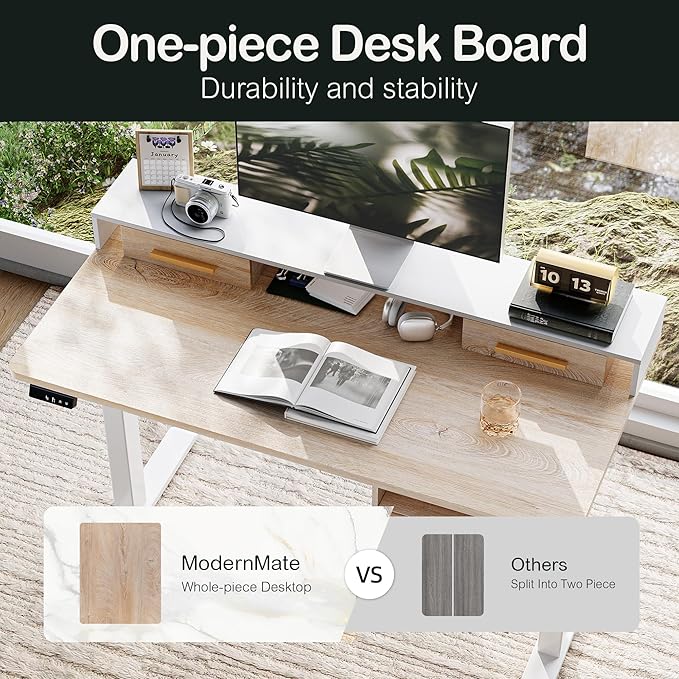 ModernMate Standing Desk with 4 Drawers, 47.2 x 23.6 Inch Whole Piece Height - Image 6